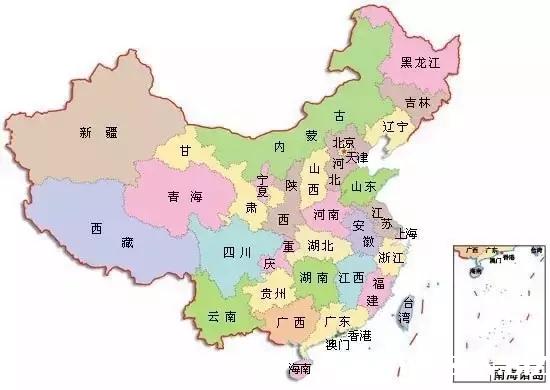 中国各省份名字的由来